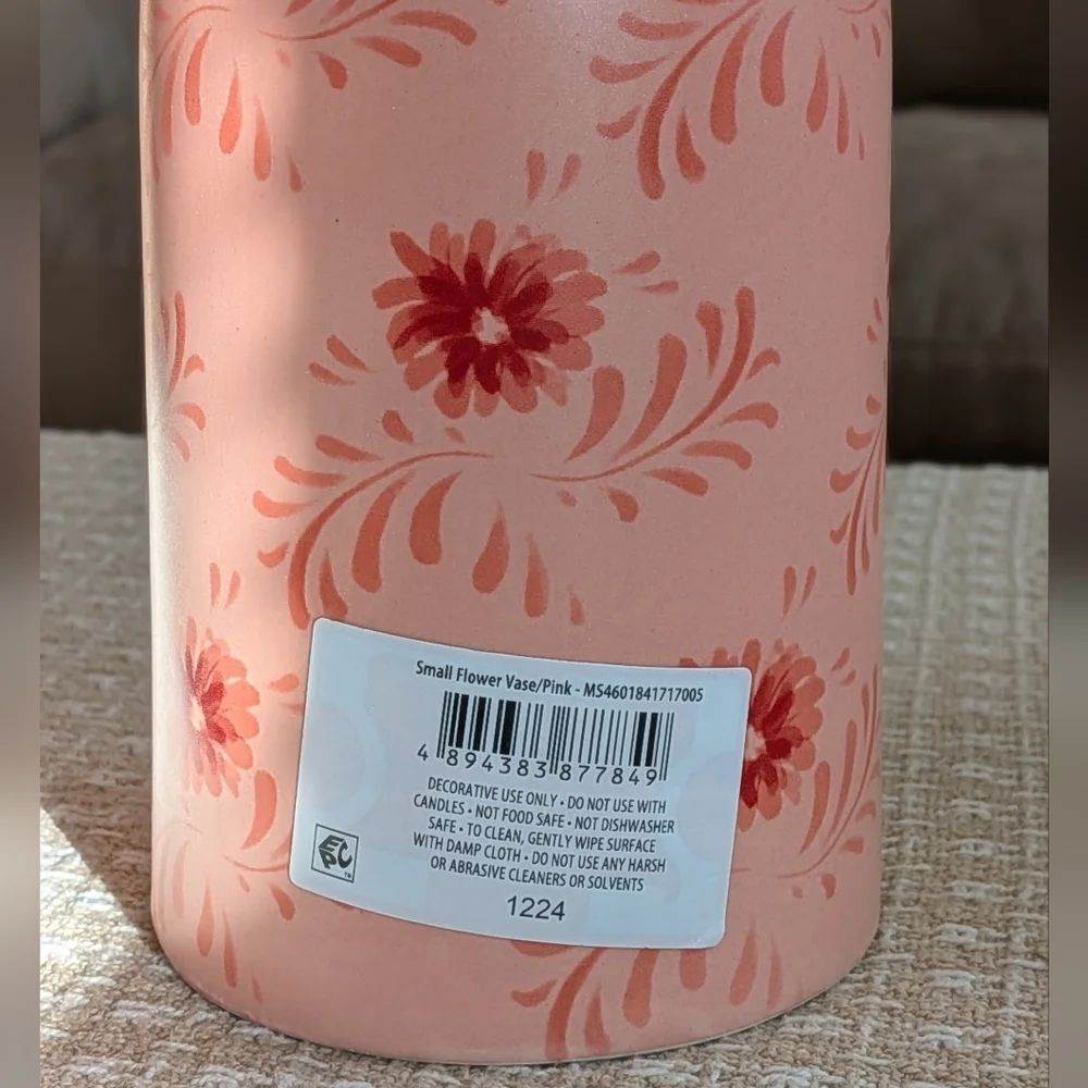 Darling "Pretty In Pink" Floral Vase - Picture 2 of 3